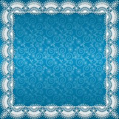 white lace frame with shadow N2