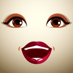 Emotional expression on the face of a cute girl Beautiful N2