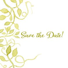 Wedding invitation watercolor