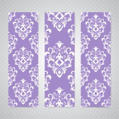Collection vertical banners in the style of Baroque Modern Vector N2