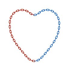Chain in shape of heart