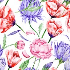 Watercolor floral pattern N57