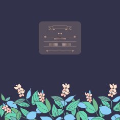 Gentle decor with flowers N2