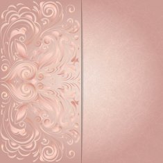background for invitation with pink floral pattern