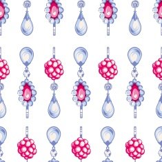 seamless pattern of jewels N3