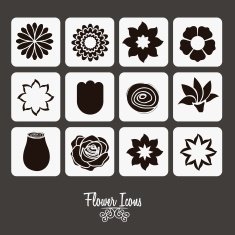 Flowers Icons N9