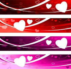Valentine's Day banner backgrounds