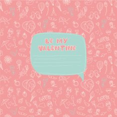 Valentine's Day pattern with place for your text