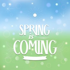 Typographical Spring Background vector N2