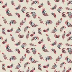 colorful feathers seamless pattern N5