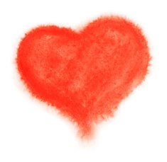 Watercolor heart N22
