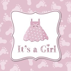 Baby girl invitation for baby shower N10