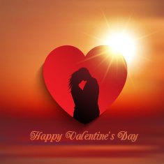 Valentine's Day couple background