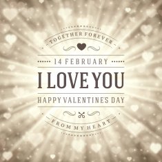 Happy Valentine's day Vector Background N6