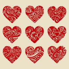 Vector hearts N3