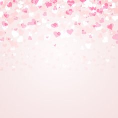 Lovely bright pink color hearts