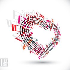 love and music concept