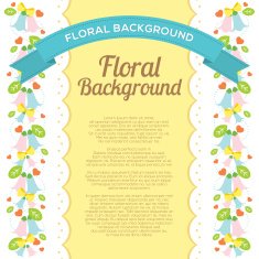 Floral background Vector illustration N9
