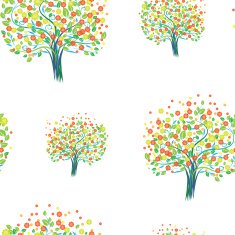 Seamless bunch of colorful flower