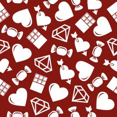 Romantic seamless pattern N32