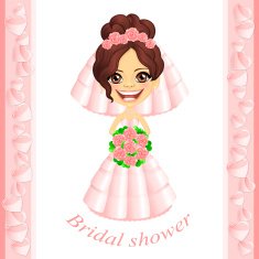Pink Bridal shower invitation