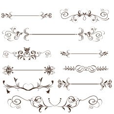 vintage frames and design elements N34