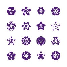 Simple Flower Icon Set