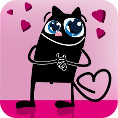 Black cat In love N2
