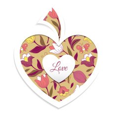 Valentine's day card with heart N11