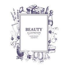 Vintage fashion template N6