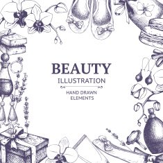 Vintage fashion template N7