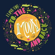 I love you to the moon and back Quote N2