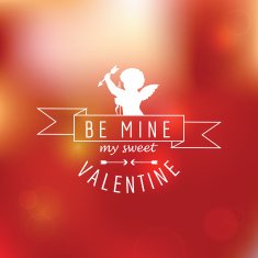 Valentine's Day Card - with Love Quote in vector N2
