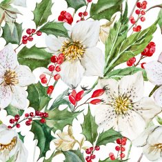 Watercolor christmas pattern N10