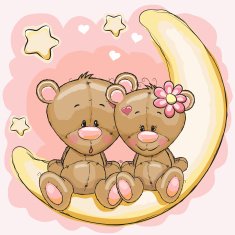 Two Bears on the moon