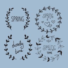 Spring Vector Wreath
