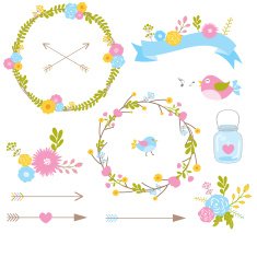 Cute flower wreath N2