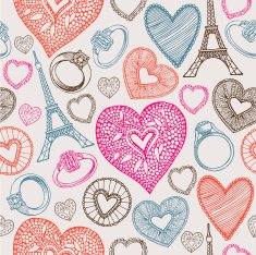With all my heart Seamless design