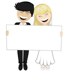 Happy newlyweds smiling N3