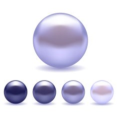 Exotic Blue Pearls Set N2