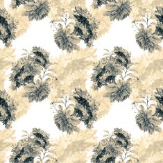 Seamless pattern with beautiful spring flowers and plants N2