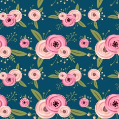 Vector seamless pattern with roses N10