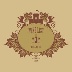 Vintage wine label N2