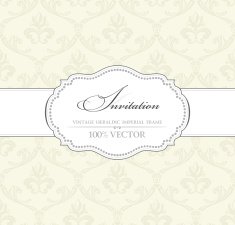 Background vintage label Banner flower frame