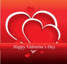 red valentine day heart background Vector illustration N6