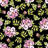 Watercolor flower pattern N182