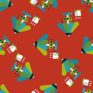 coffee time flat icon eps10 seamless pattern background N4