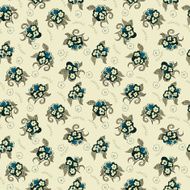 seamless cute flowers pattern N5