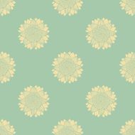Seamless pattern with hand-drawn silhouettes sunflowers N3
