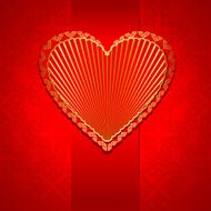 greeting card for Valentine's Day in vintage style N2